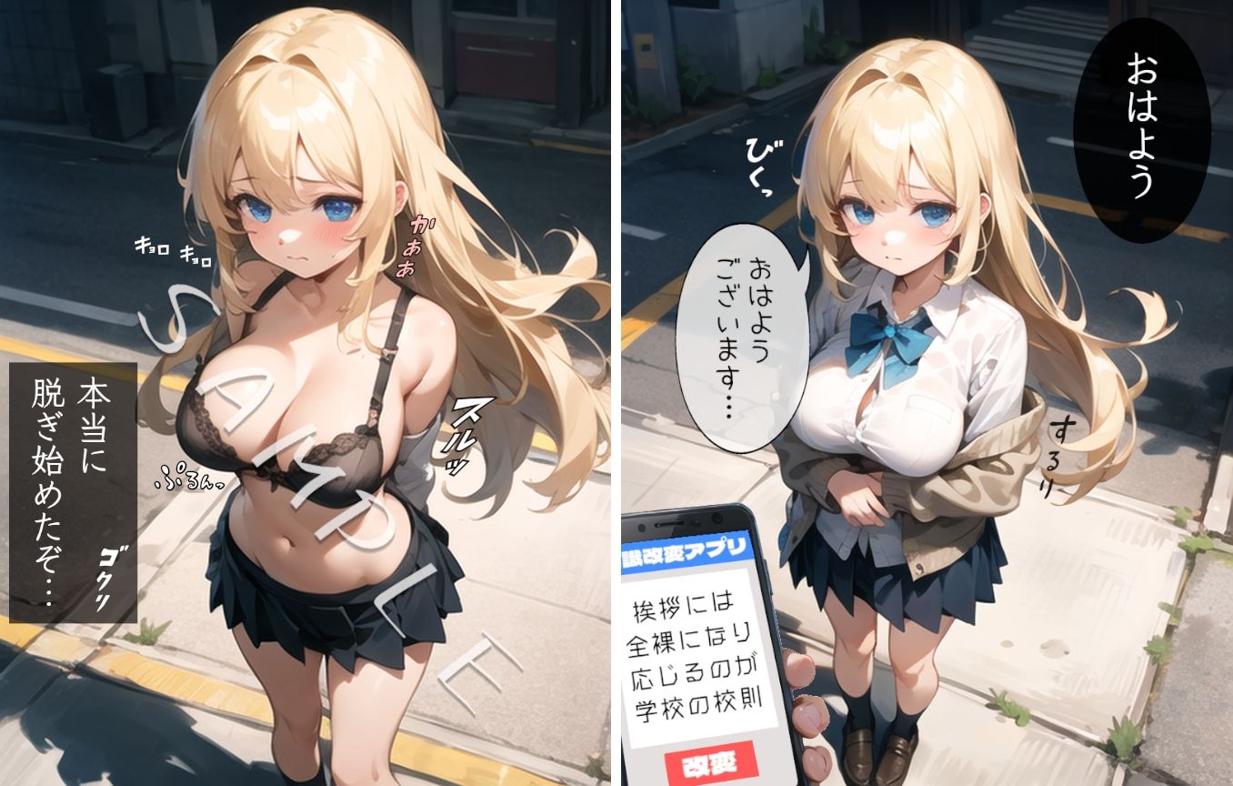 常識改変アプリで美少女に羞恥プレイさせる話