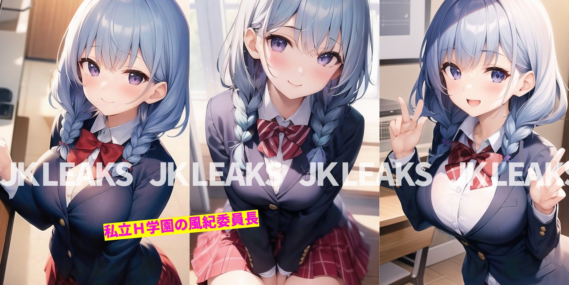 JK LEAKS 2 - Fカップ委員長編 -【AIアニメ付】