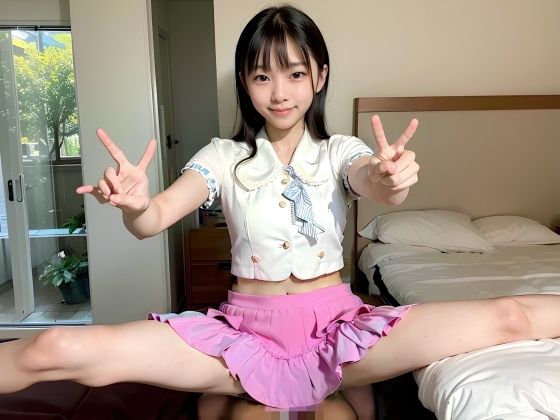 美少女アイドルにひたすら顔射