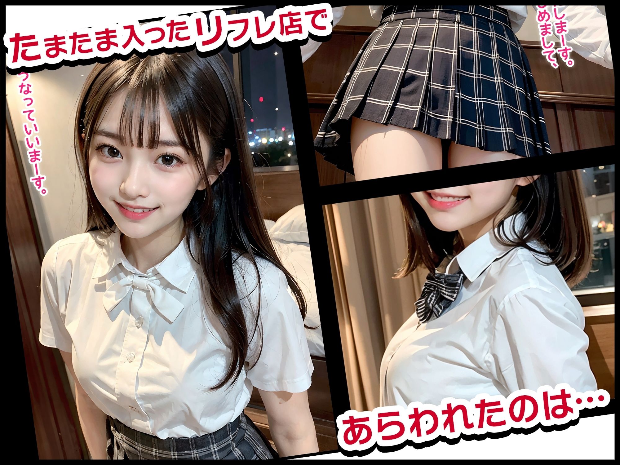 【コミック】JKリフレで彼女の妹と裏オプ生本番