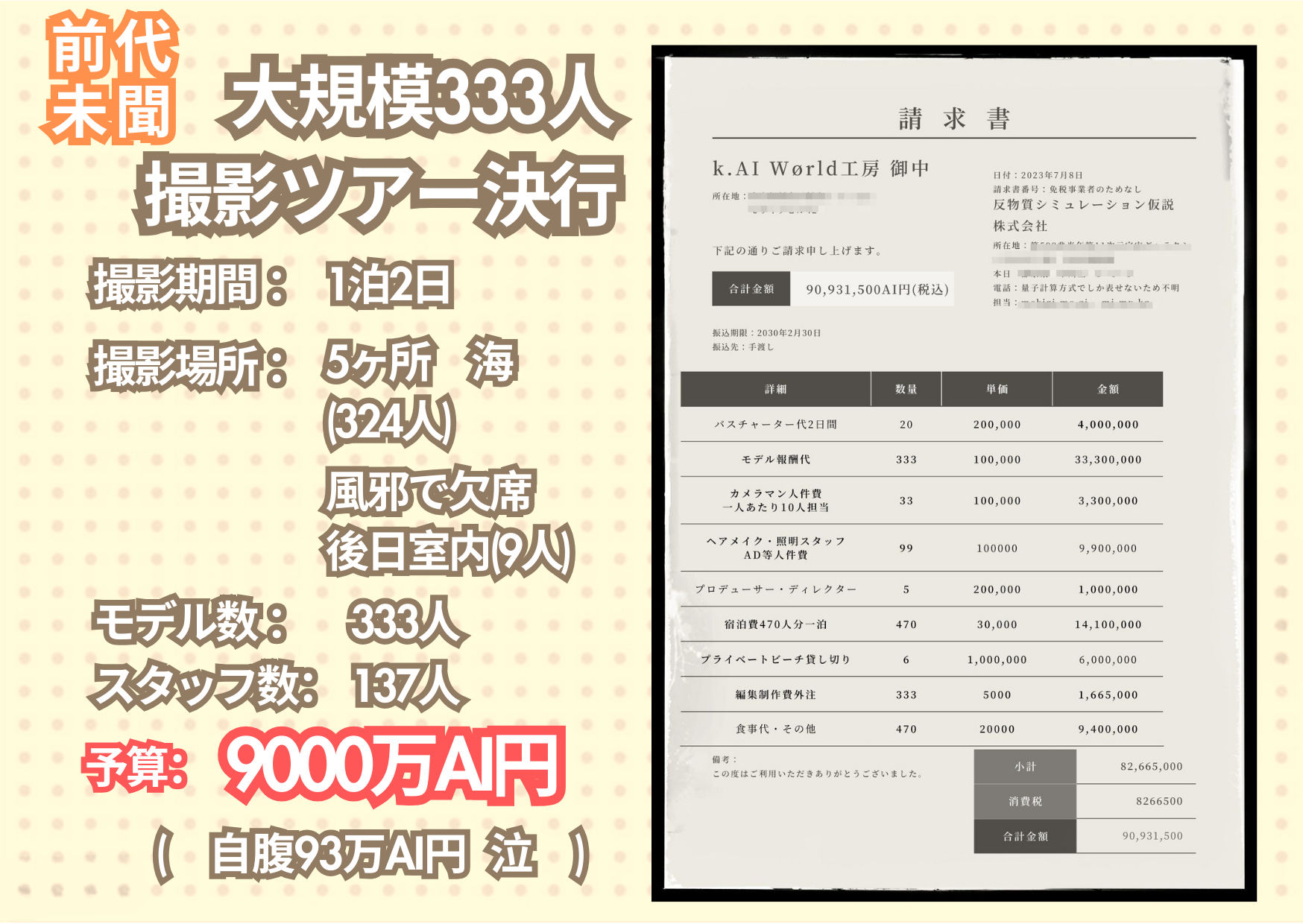 人類史上初！ 前代未聞の333人全員18歳！「クラスで1番の女の子の裸だけが拝める」Xデー到来！！