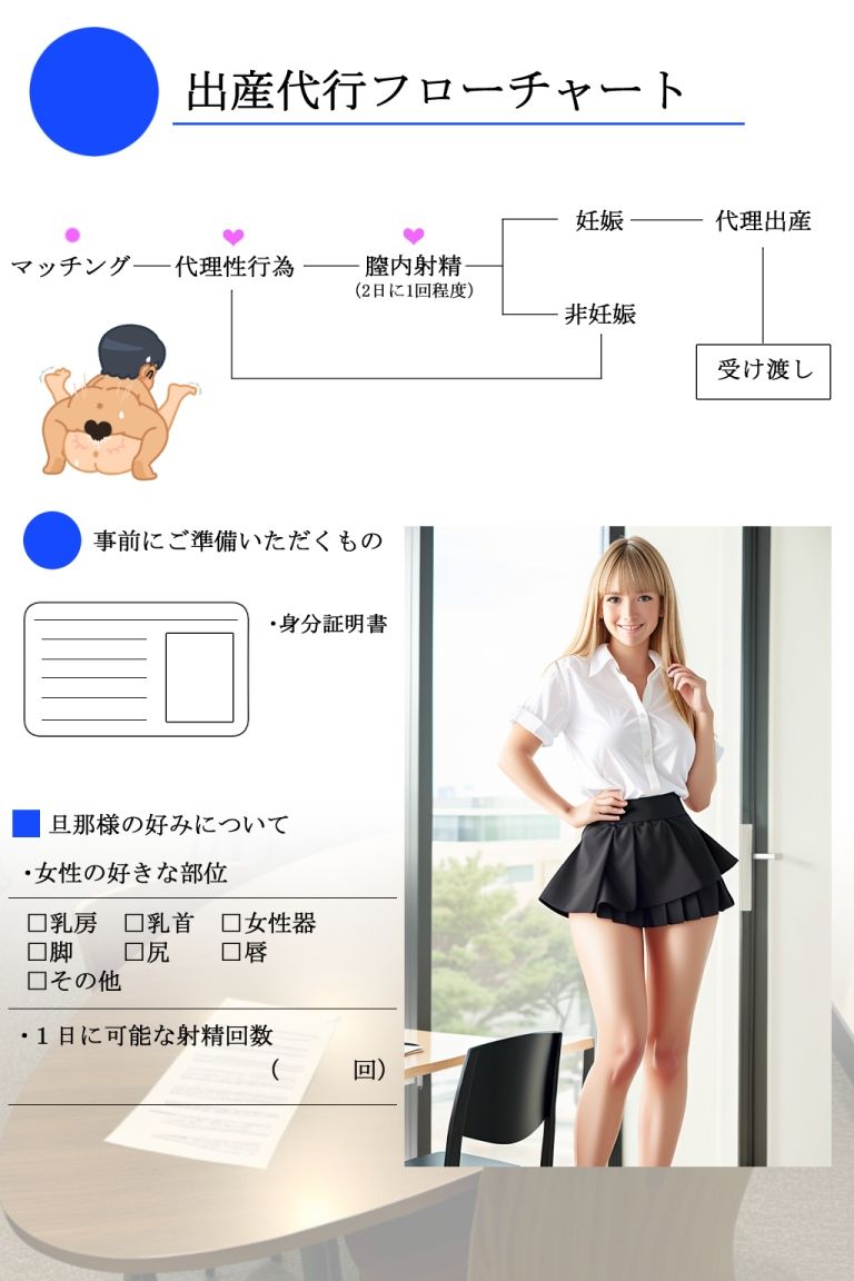 妄想パンフレット「グローバル出産代行サービス」