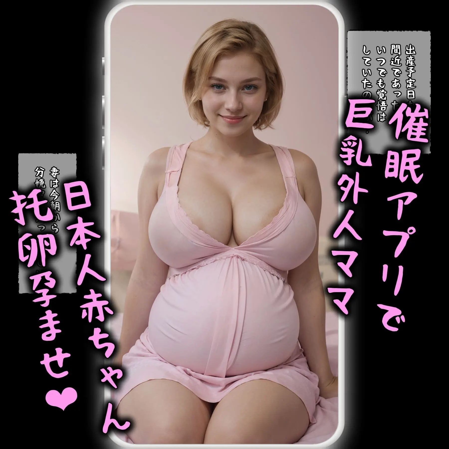 催●アプリで巨乳外人ママ、日本人赤ちゃん托卵孕ませ