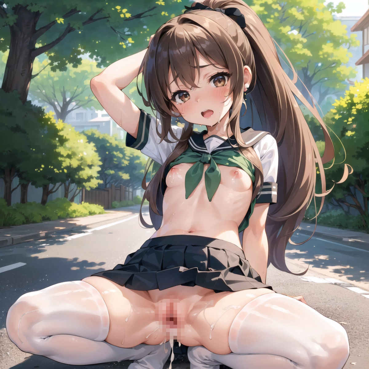 【美麗266枚】美少女愛好倶楽部〜淫らな露出制服編〜 第二弾