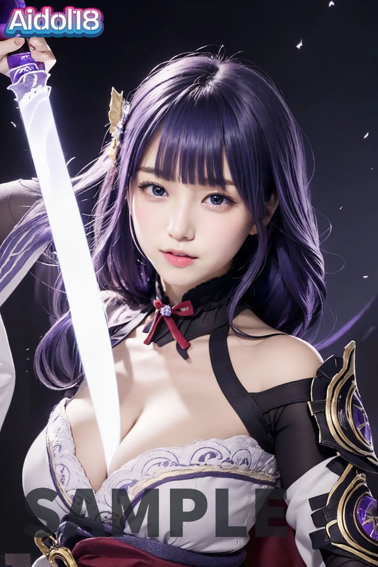 淫乱美女のリアル原神コスプレインパクト【雷○将軍、神里○華編】