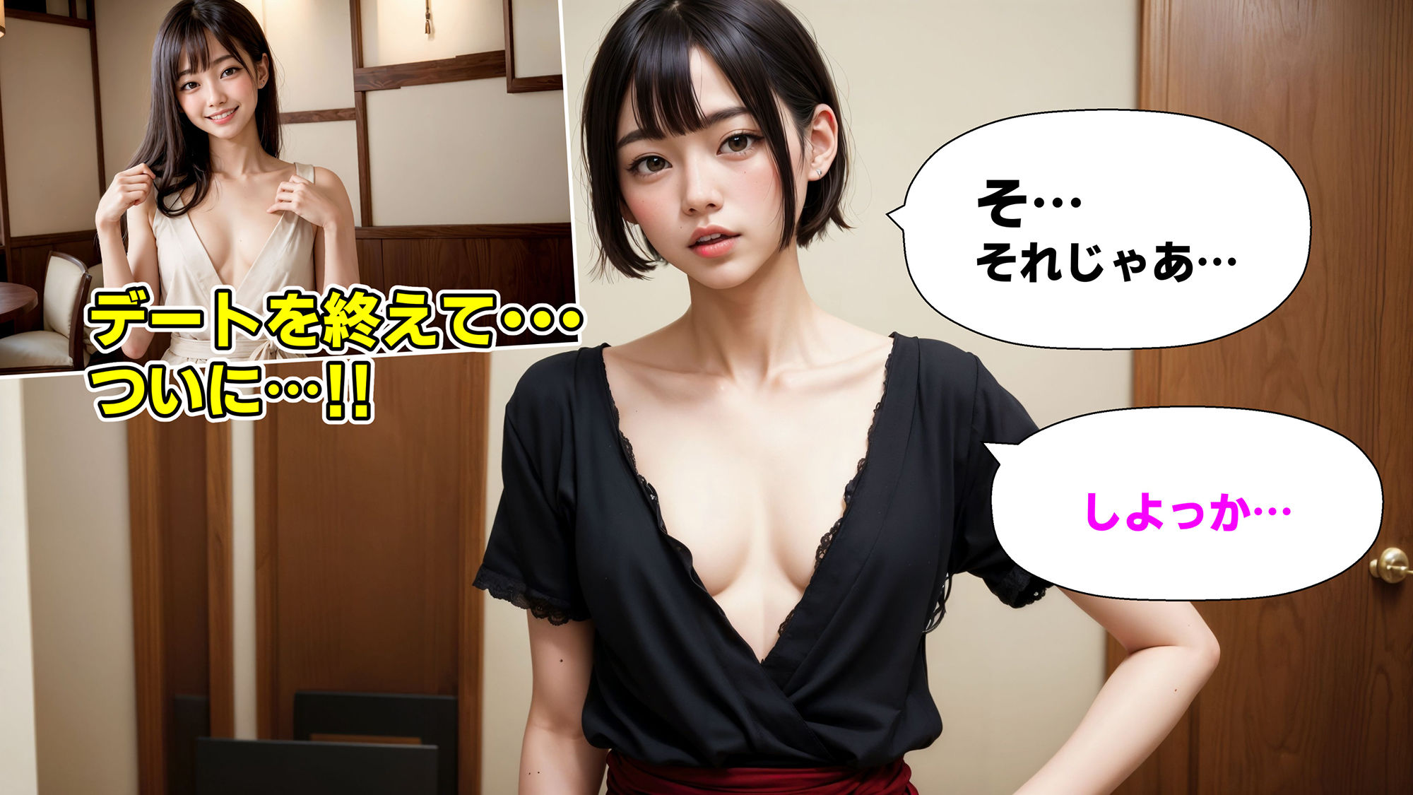 脱いだらガッカリ彼女〜残念過ぎるおっぱい〜【4K高画質・貧乳垂れ乳】