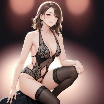 「母性熟女」KnitMomのイラスト集，R18アート作品