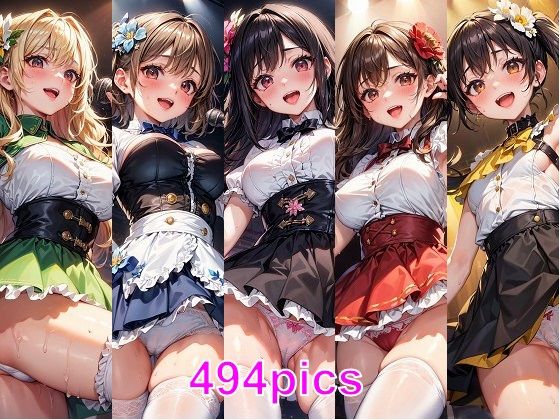 イマイチ売れないアイドルグループが、Pにそそのかされて枕営業をするCG集