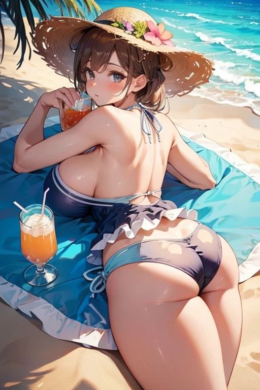 真夏ビーチ催●水着美女写真集2 〜お尻中心CG集編〜