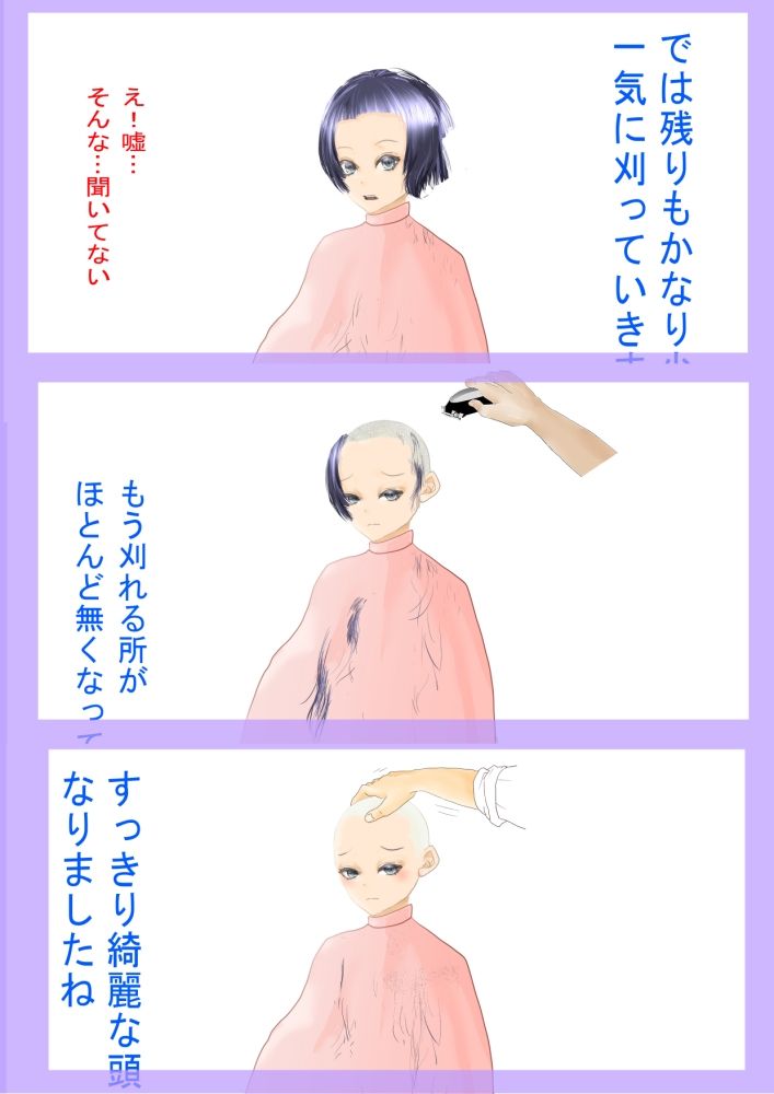 髪の量り売り（断髪差分超ロングヘアーから剃髪まで）